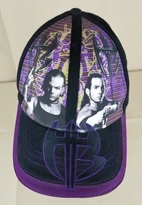 World Wrestling WWE Authentic Baseball Cap Hat Adjustable Black Purple 2008 - Picture 1 of 12