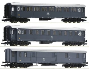 Roco 3x FS Schnellzug Wagen 1./2.Kl 2.Kl Postwagen Ep.4 NEU zu UIC-X 74033 70466 - Bild 1 von 2