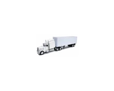 New Ray 14363 Peterbilt 379 With Dry Van - All-White Toy Truck [NRY14363] - Image 1 of 2