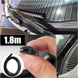 1× Car Accessories Front Windshield Panel Rubber Seal Strip Sealed Moulding Trim - Foto 1 di 12