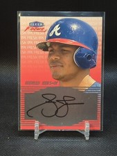 2000 Fleer Focus Fresh Ink Andruw Jones Autograph On Card Auto