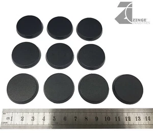 Bases redondas Zinge Industries estándar 32 mm plástico X 10 nuevo A-SPB09 - Imagen 1 de 1