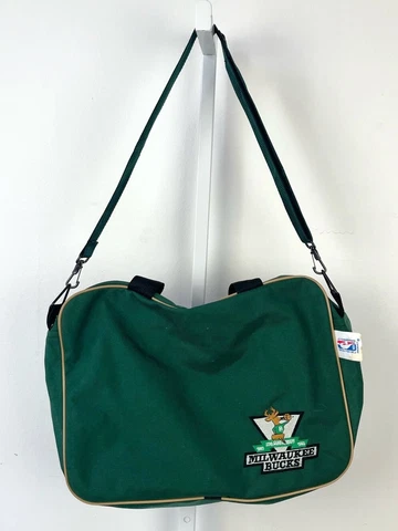 MILWAUKEE BUCKS Vintage 25th Anniversary Shoulder Bag Travel Tote Green 1993 Cover