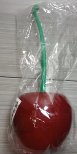 Lovely Cherry Shape Lavatory Toilet Brush With Holder and Handle - NEW - AS IS! - Picture 1 of 7