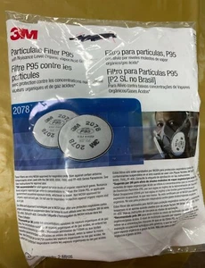 3M Particulate Filter P95   2078 w/Nuisance Level Organic Vapor/Acid Gas Relief  - Picture 1 of 2