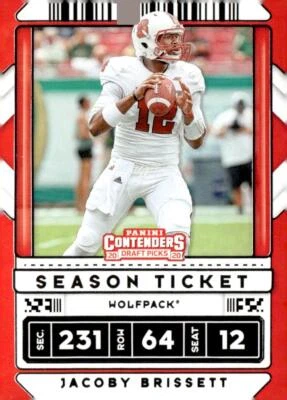 2020 Panini Contenders Draft Picks #44 Jacoby Brissett - Image 1 of 2