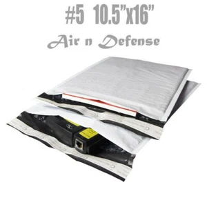 200 #5 10.5x16 Poly Bubble Padded Envelopes Mailers Shipping Bags AirnDefense - Picture 1 of 13