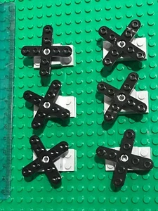 Lego Technic 6 x BLACK Helicopter Propeller / Multi Axle Rotor Blade Chinook 6 - Picture 1 of 4