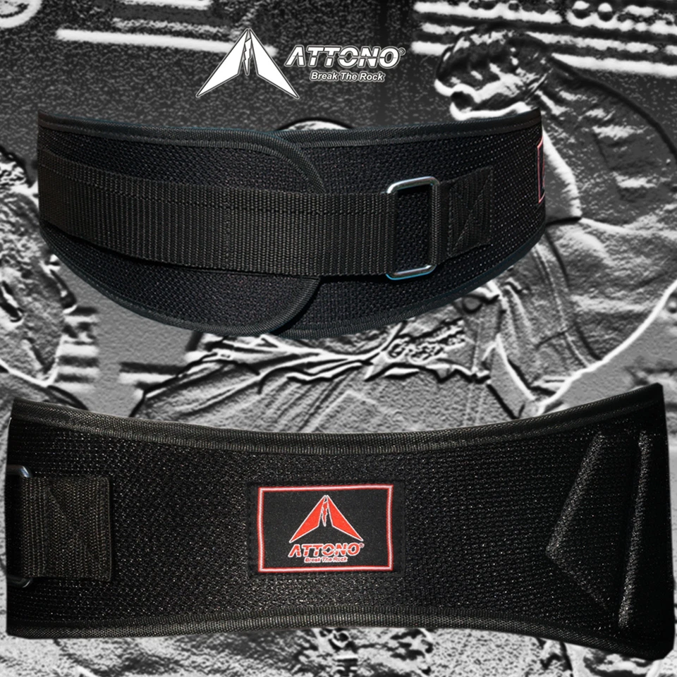 Cinturón de levantamiento de pesas de ATTONO cinturón de entrenamiento fitness cinturón de levantamiento de pesas S-XXL
