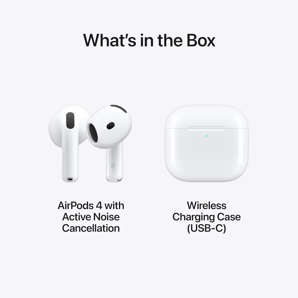 Apple AirPods 4 Wireless Earbuds, with Active Noise Cancel BRAND NEW - Image 1 of 2