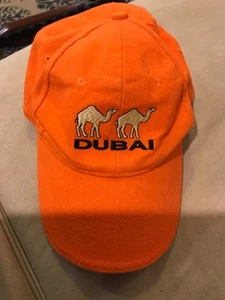 Dubai Baseball Hat Cap Embroidered DUBAI Camels Orange - Picture 1 of 2