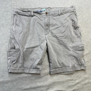 Tommy Bahama Shorts Mens 42 (Fit 39) Gray Boracay Cargo Tencel Stretch Beach - Picture 1 of 14