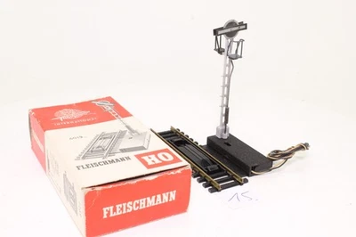 Fleischmann 6013 H0 Electric Uncoupling Track with Signal in Original Packaging - Image 1 of 4