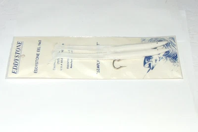 7" Eddystone Sand Eel Fishing Lure Cod/Pollock/Bass/Mackerel/Tuna Rigged 2pcs - Image 1 of 2
