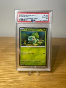 PSA 10 GEM MINT Bulbasaur Pokemon 151 Poster Collection #046 Black Star Promo - Picture 1 of 2