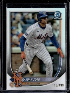 Refractor Juan Soto 2025 Bowman cromo #22/499 Mets (50D) - Imagen 1 de 2