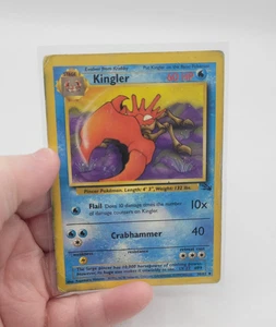 1999 Pokémon TCG Kingler Fossil 38/62 Unlimited Uncommon HP - Picture 1 of 2