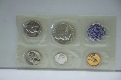 1956-P US MINT BRILLIANT 5 PIECE PROOF SET IN ORIGINAL ENVELOPE - Image 1 of 3