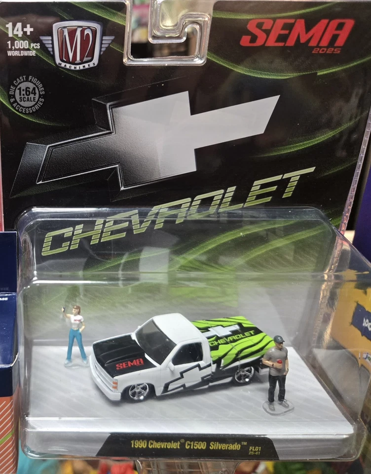 2025 M2 机器 SEMA 独家 1990 雪佛兰 C1500 SILVERADO 1/1000 — 第 1/1 张图片