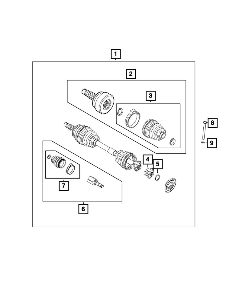 Junta exterior original Mopar 68263103AA Foto 1 de 4