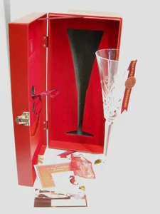 Waterford Crystal 12 Days of Christmas Flute 3 French Hens w/ Charm COA Ireland - Picture 1 of 11