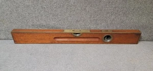 Stanley No. 95 Level Sweet Heart Brass Bound Edges 28" Mahogany - Picture 1 of 12