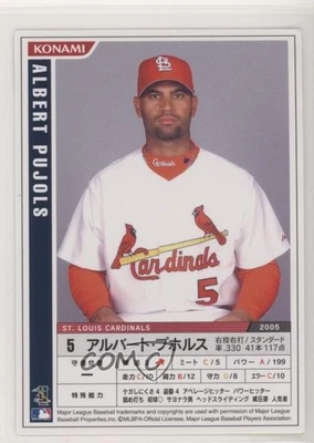 2006 Konami MLB Albert Pujols #M06-026 - Image 1 of 2