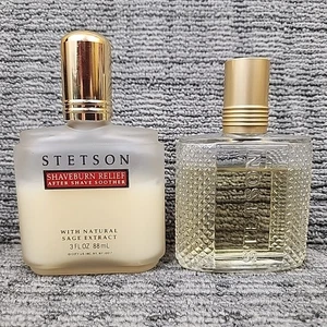 Vtg Lot Stetson Shaveburn Relief After Shave Splash-On Soother Sage 2/3rds Full - Picture 1 of 8