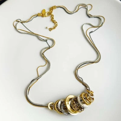 Nuevo 34" Chicos Lazos Distintivo Collar Retro Mujeres Fiesta Vacaciones Joyería Regalo Foto 1 de 4