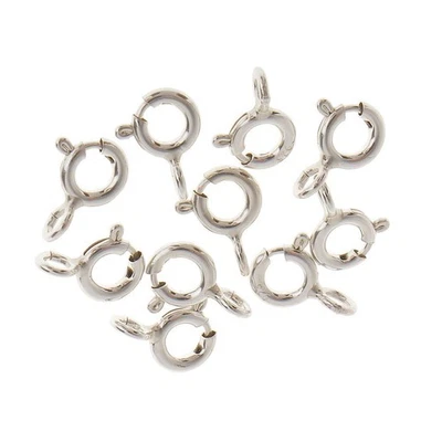 10 Stück 925 Sterling Silber Federringe 5mm Schmuckherstellung Verbinder - Bild 1 von 3