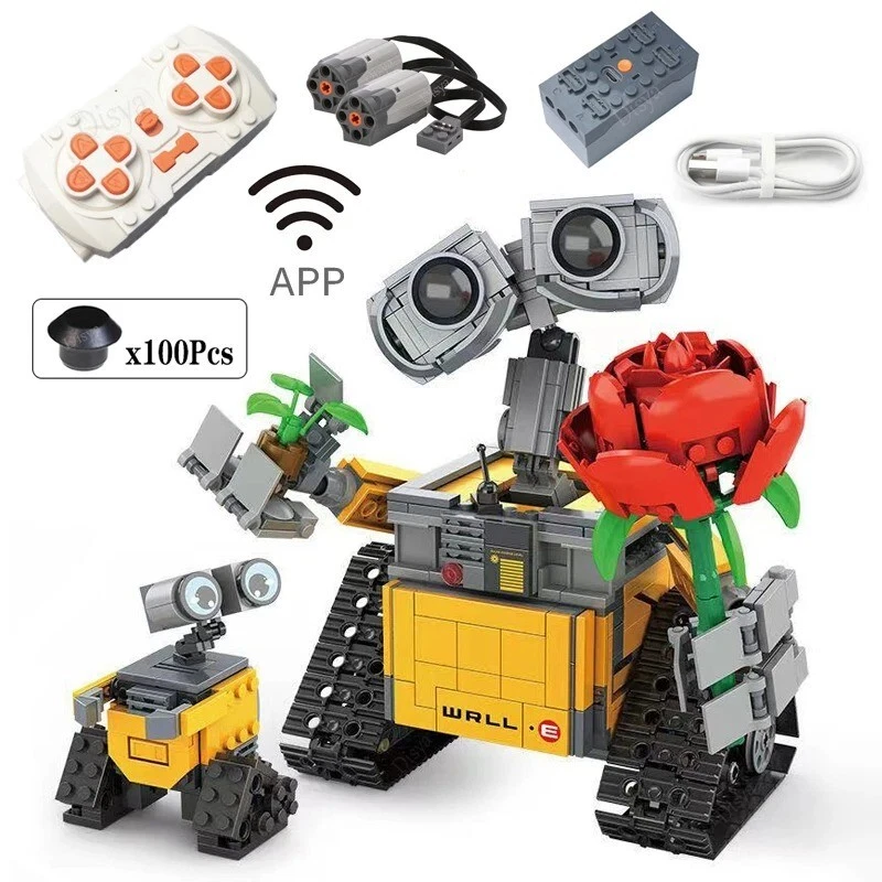 WALL-E 687PCS Robot Action Figure For Kids Toys Building Blocks Bricks XMas-Toys - Image 1 of 3