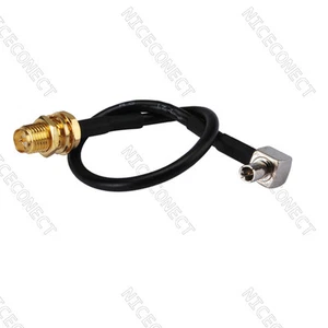 Cable RP-SMA Jack a TS9 Macho RA Cochtail RG174 50 cm para Sierra Wireless 597 885 - Imagen 1 de 3