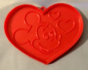 Hallmark Mickey Mouse Herz Ausstecher - Vintage Disney Red Valentine - Bild 1 von 1