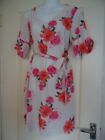 Select Glam Off White & Pink Mix Short Sleeved Tunic Dress Size 14 Must L@@K!!