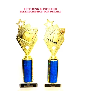 SET OF 2 CORN HOLE BEAN BAG TROPHIES CORNHOLE TROPHY .. 12 colors - Picture 1 of 4