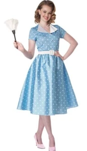 Trad Wife Homemaker Dress Halloween Costume Women S/M  Housewife 1950's - Picture 1 of 4