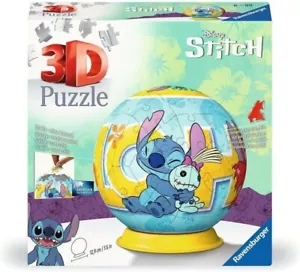 NEW & SEALED Ravensburger 11596 Disney Stich 72 Pc 3D Jigsaw Puzzle USA SELLER - Picture 1 of 9