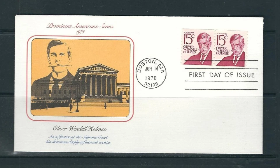 US SC # 1305e Oliver Wendell Holmes FDC . Fleetwood Cachet - Image 1 of 1