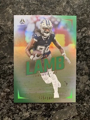 2024 Panini Luminance CeeDee Lamb Green Parallel #025/100 - Image 1 of 3