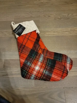 Set Of 2 Ralph Lauren Tartan Plaid Red Holiday Christmas Stocking Xmas New Polo - Image 1 of 4