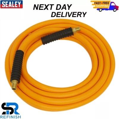 Sealey AHHC15 Air Hose 15mtr x Ø8mm Hybrid High Visibility with 1/4"BSP Unions - Image 1 of 4