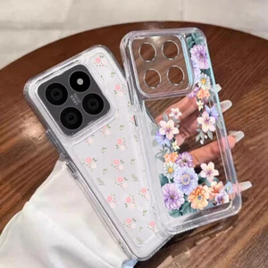 Case For Xiaomi 14T Pro Poco C65 Redmi 14C Note 14 13 12 Flower Silicone Cover - Picture 1 of 16