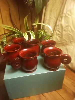 small coffee wooden cup set - Image 1 of 4