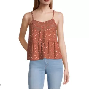 Arizona Juniors Womens V Neck Sleeveless Tank Top - Picture 1 of 10