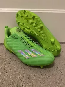 Adidas Adizero Big Mood Lime Green Football Cleats GX7891 Men's Size 13 RARE! - Picture 1 of 8