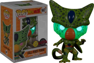Vinilo Funko Pop Cell First Form Glow GITD DBZ 947 Nuevo en caja como nuevo + protector - Imagen 1 de 7
