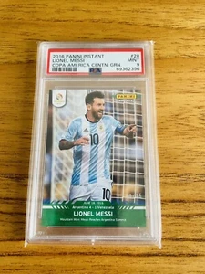 Lionel Messi Green Panini 2016 Copa América instantánea/25 Argentina #28 PSA 9 - Imagen 1 de 4