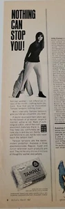 1967 Nothing can stop you Tampax tampons vintage ad - Picture 1 of 1