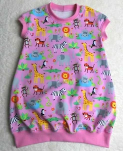 Vestido ♥ Vestido globo ♥ Animales de zoológico ♥ 86 - 140 ♥ hecho a mano - Imagen 1 de 1