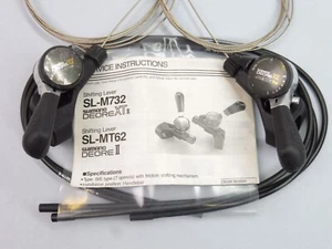 Shimano Deore XT ( M 732 ) 7 Speed Thumbshifters set - NOS Mtb Retro - Picture 1 of 14